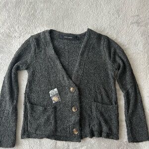 Charcoal Gray Women's Cardigan Sweater